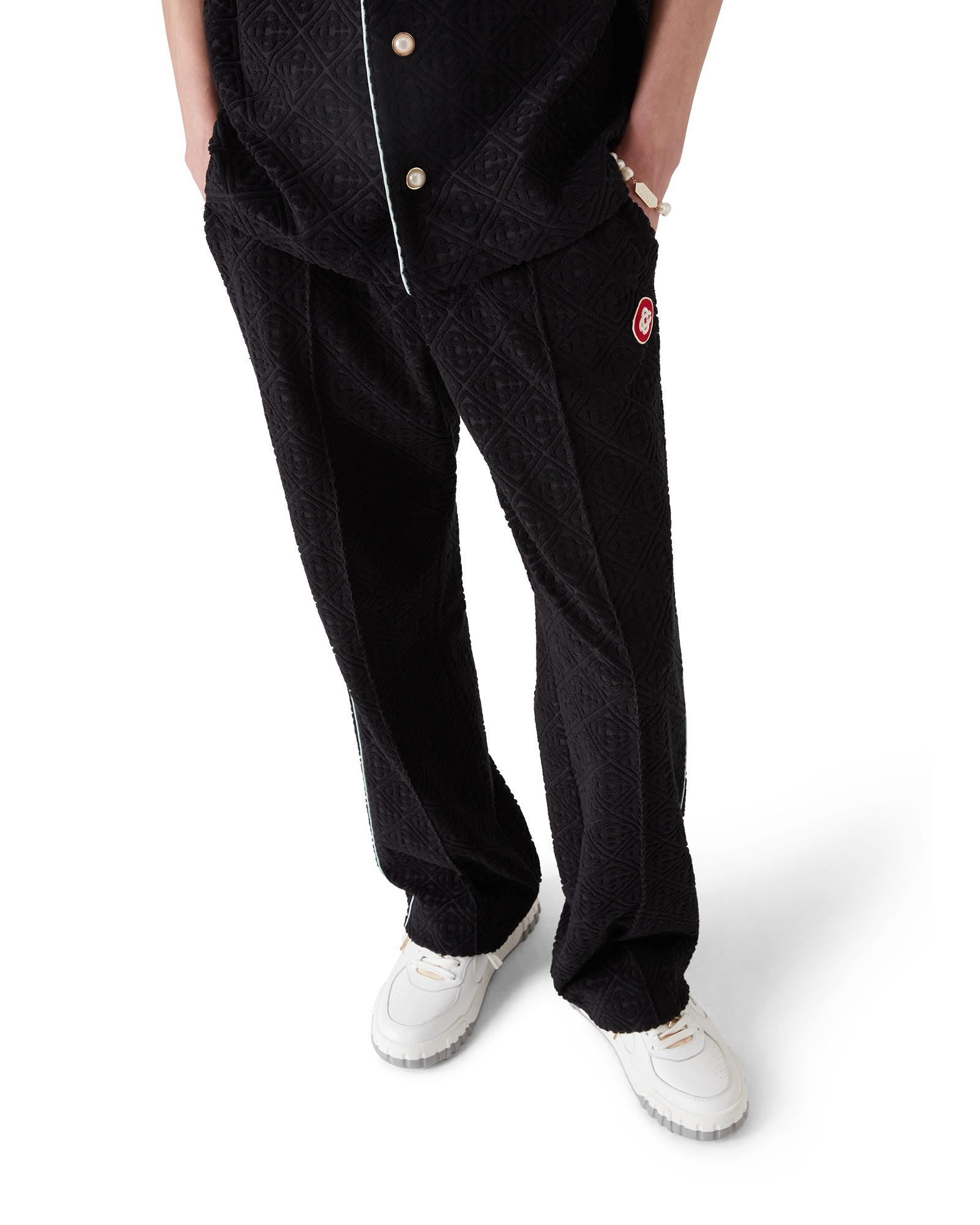 Monogram Jacquard Towelling Trousers - Image 4