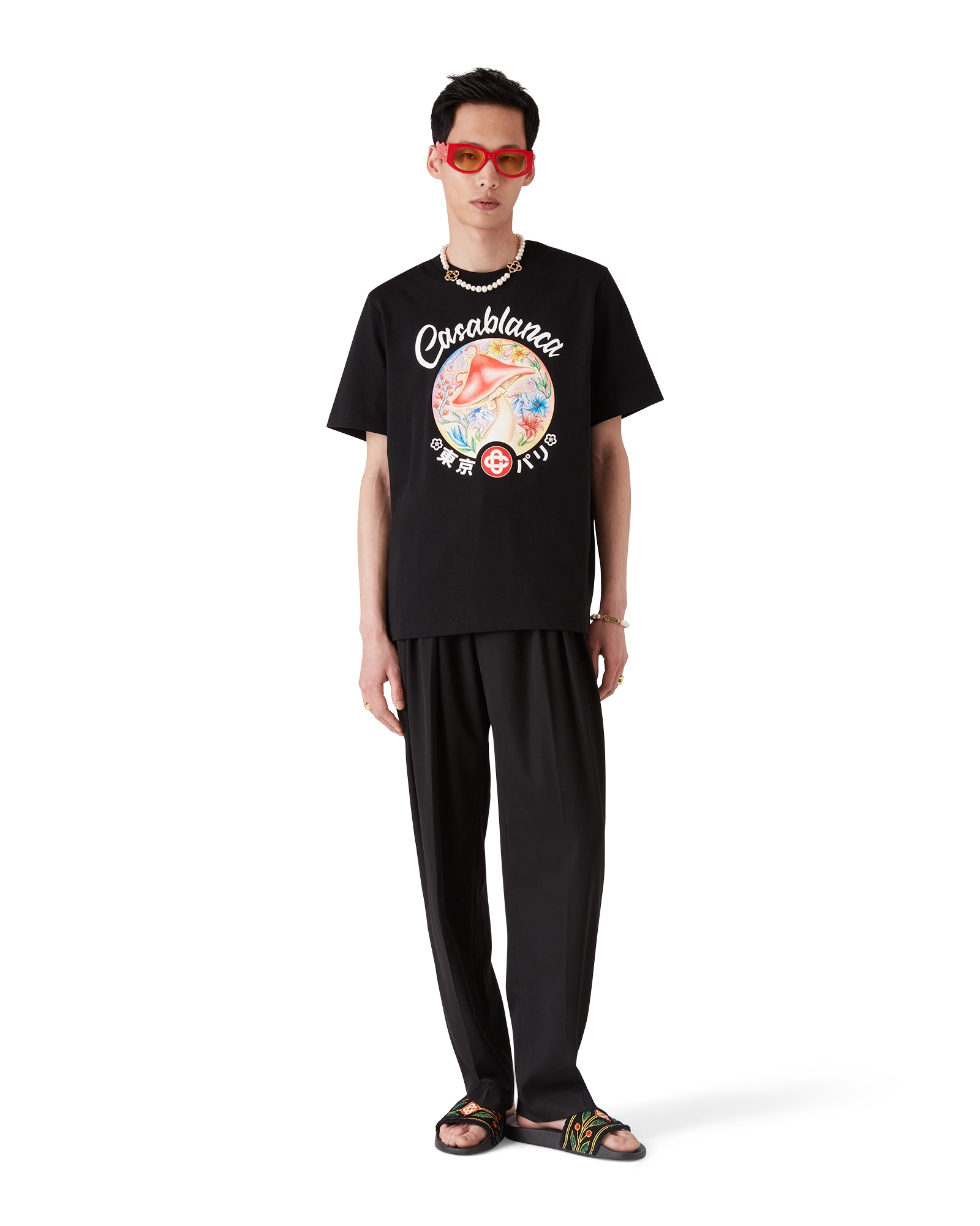 Mushroom Emblem Short Sleeve T-Shirt - Image 2