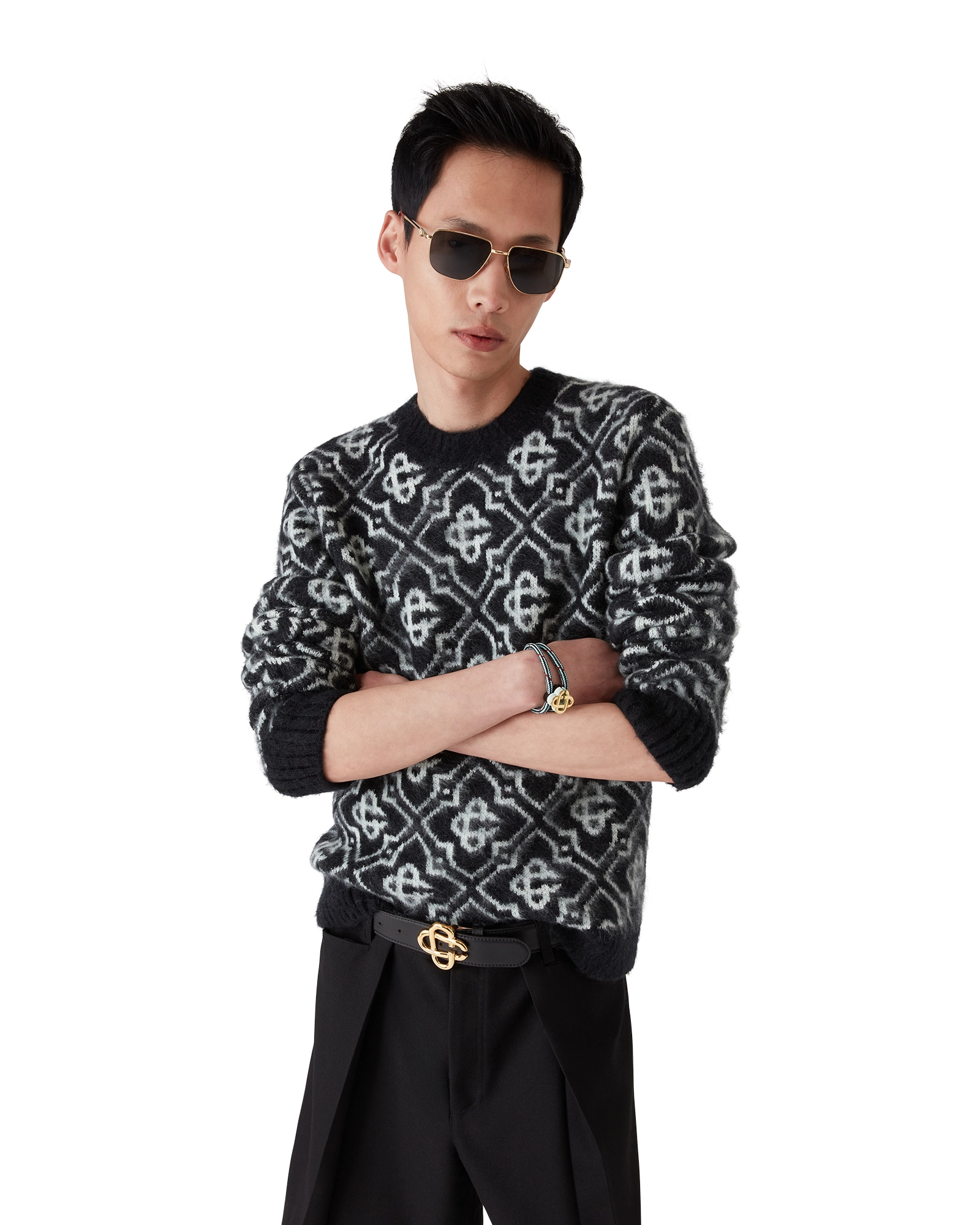 Mohair Monogram Jumper - Image 4