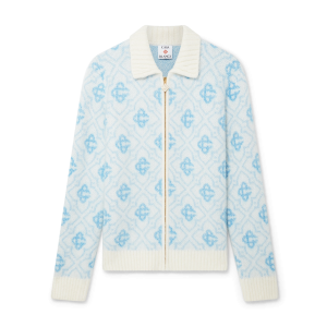 Mohair Monogram Zip Jumper