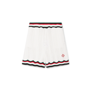 Cotton Chevron Crochet Shorts