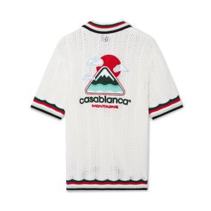 Cotton Montagne Ondulee Short Sleeve Crochet Shirt