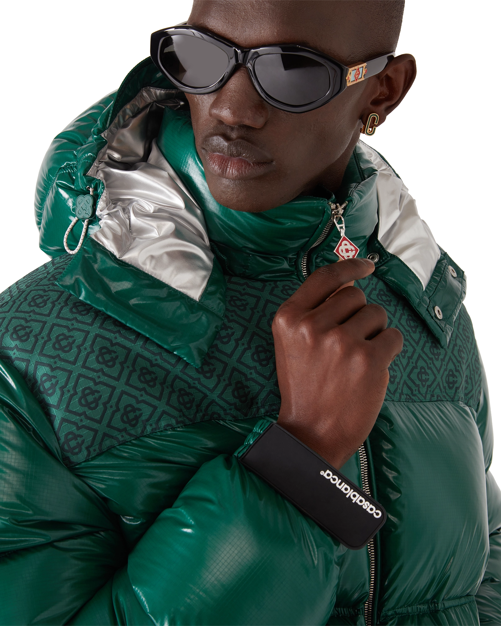 Nylon Puffer Down Jacket - Image 5