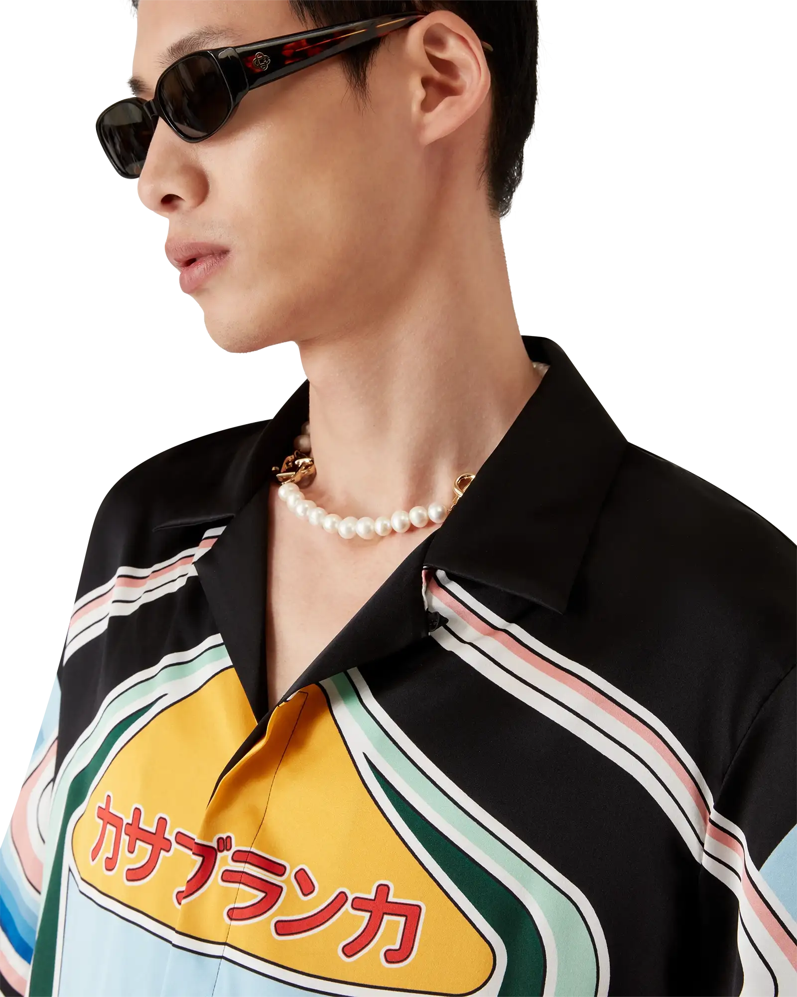 Graphic Mountain Short Sleeve Silk Shirt - Image 5