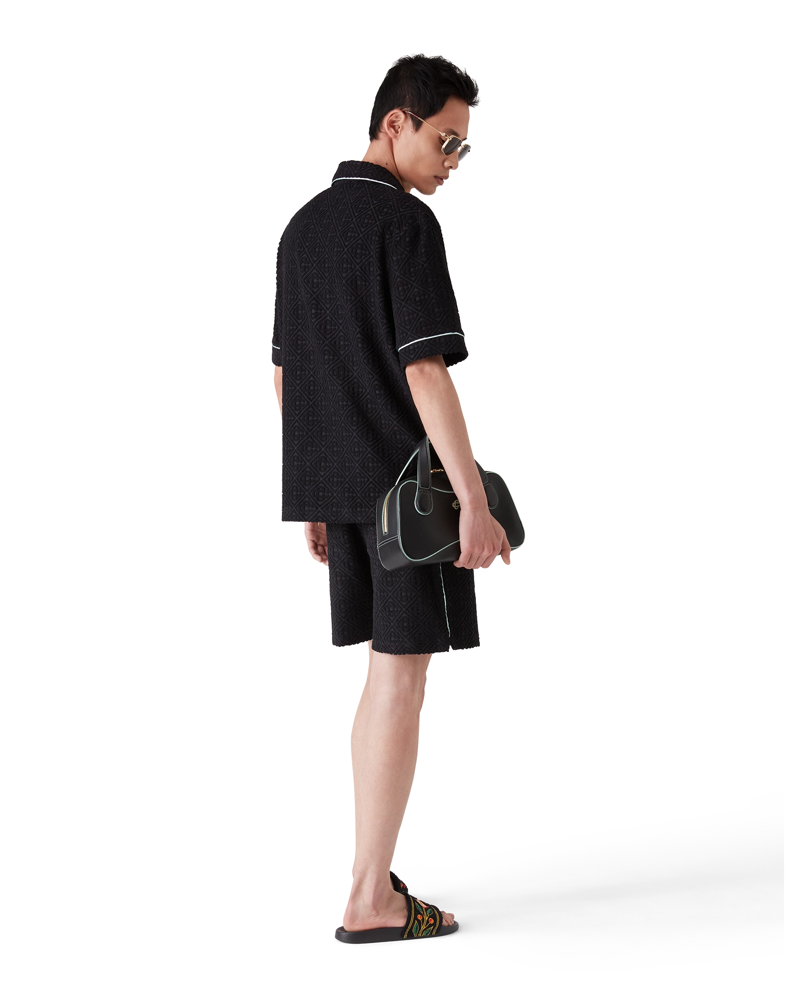 Monogram Jacquard Short Sleeve Towelling Shirt - Image 3