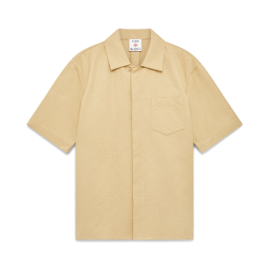Cotton Monogram Jacquard Short Sleeve Shirt