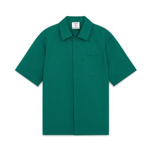 Cotton Monogram Short Sleeve Jacquard Shirt