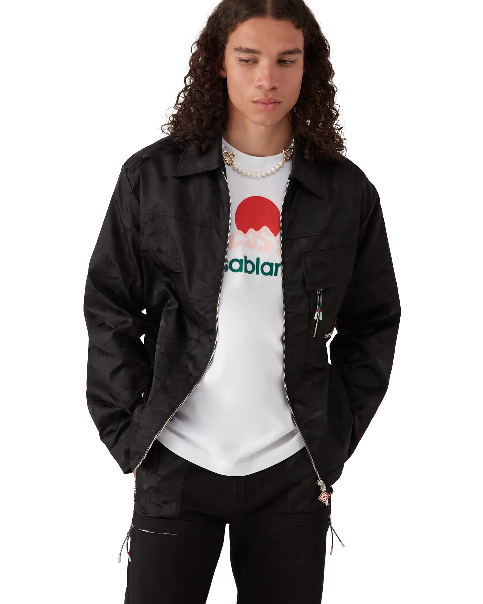 Nylon Mountain Short Sleeve Camo Zip Shirt - Image 4