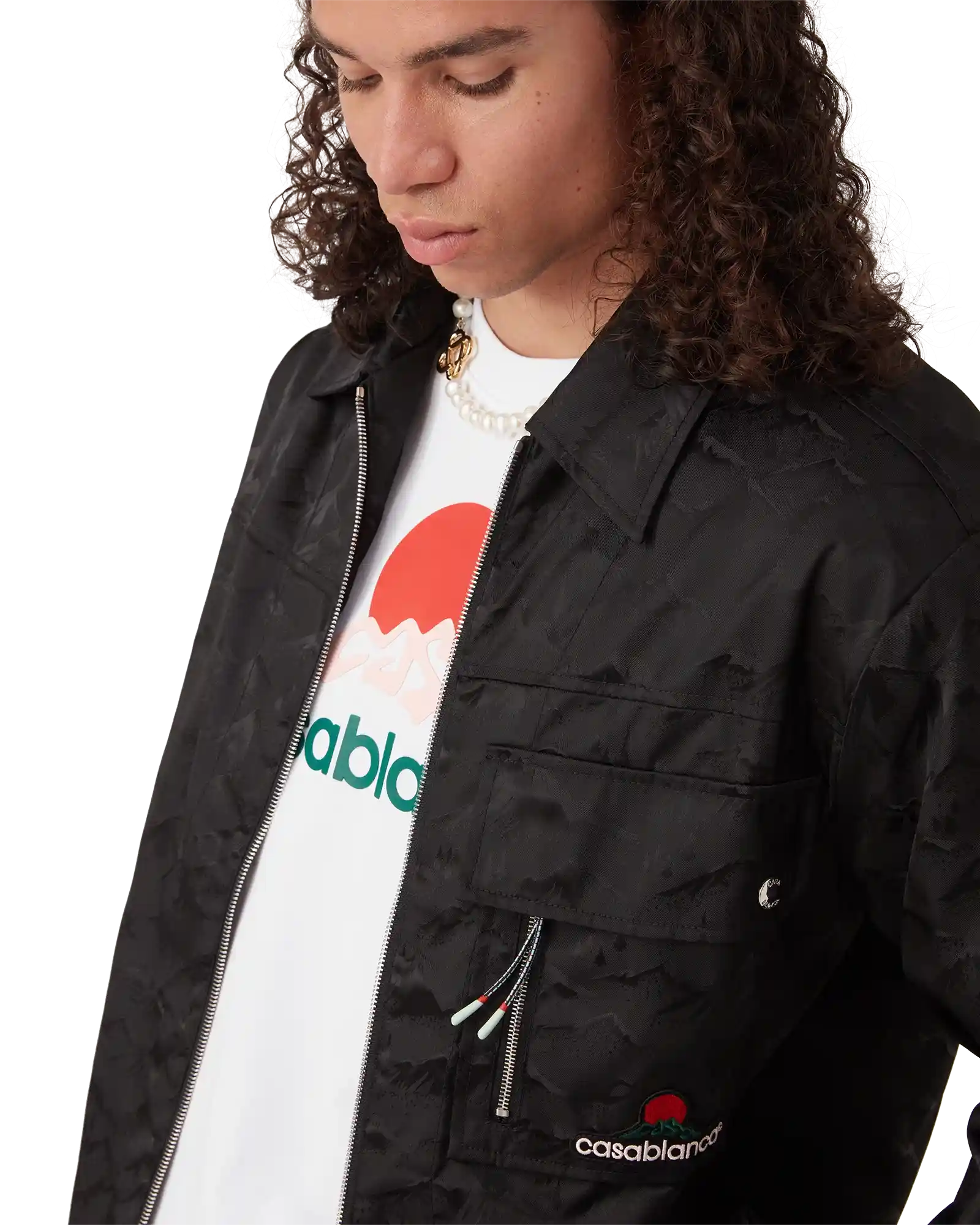 Nylon Mountain Short Sleeve Camo Zip Shirt - Image 5