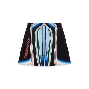 Graphic Mountain Silk Shorts