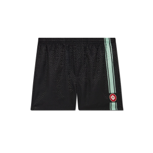 Monogram Jacquard Stripe Swim Shorts