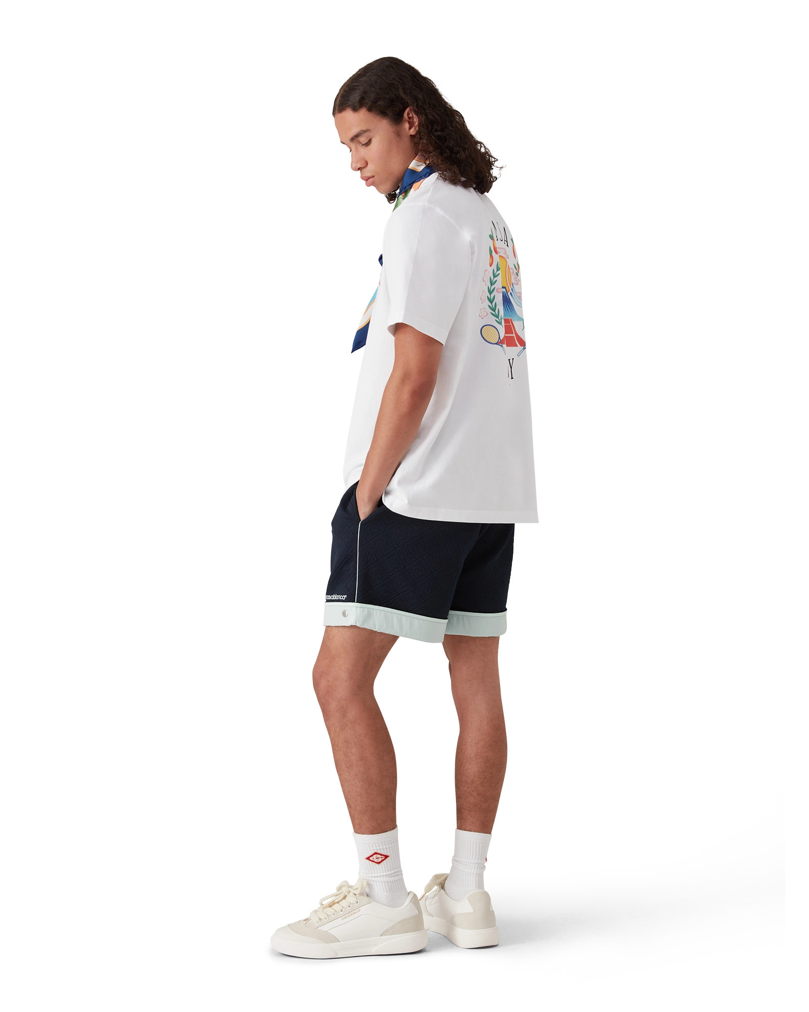 Monogram Jacquard Knit Shorts - Image 3