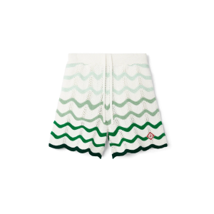 Wavy Gradient Crochet Shorts