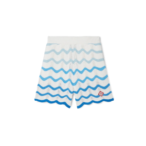 Wavy Gradient Crochet Shorts