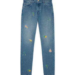 Motif Denim Jeans