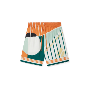 Court Abstrait Silk Shorts