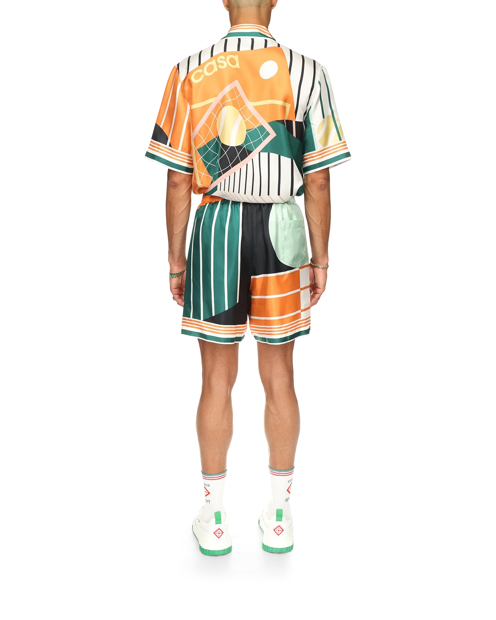 Court Abstrait Silk Shorts - Image 4