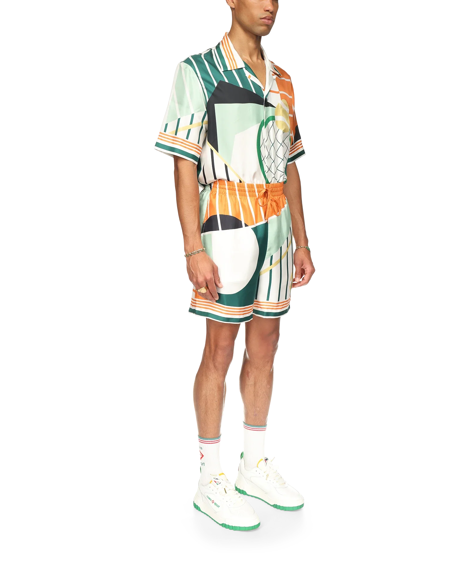 Court Abstrait Silk Shorts - Image 5