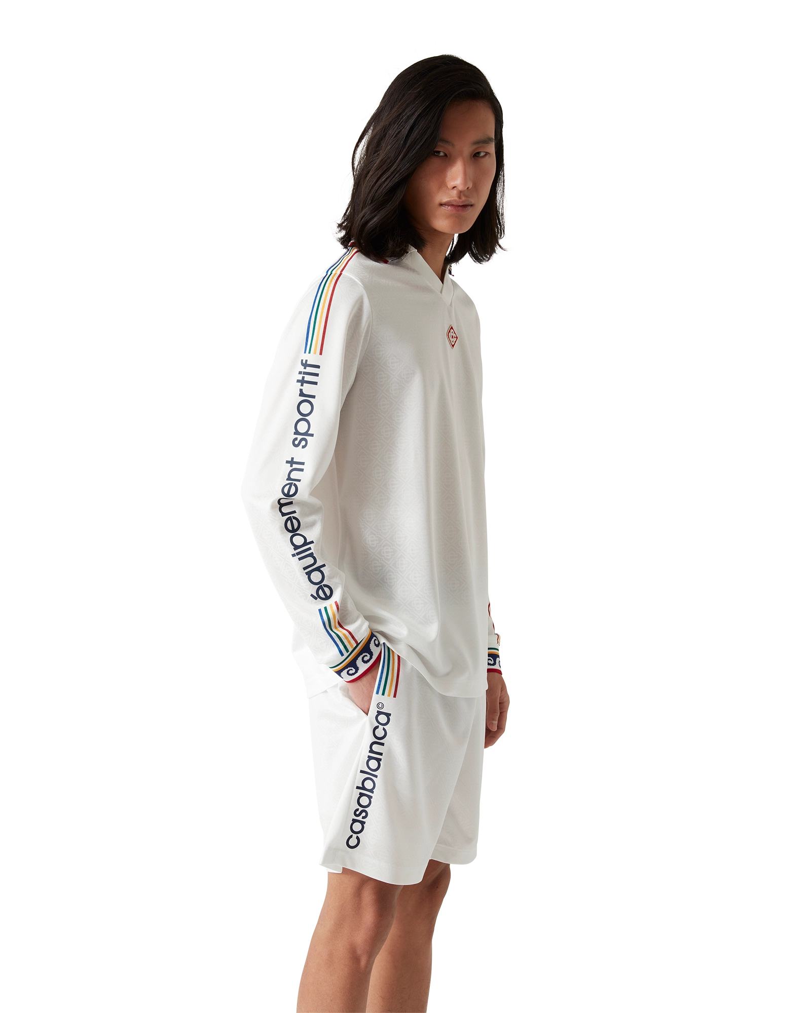Jacquard Monogram Football Long Sleeve Shirt - Image 4