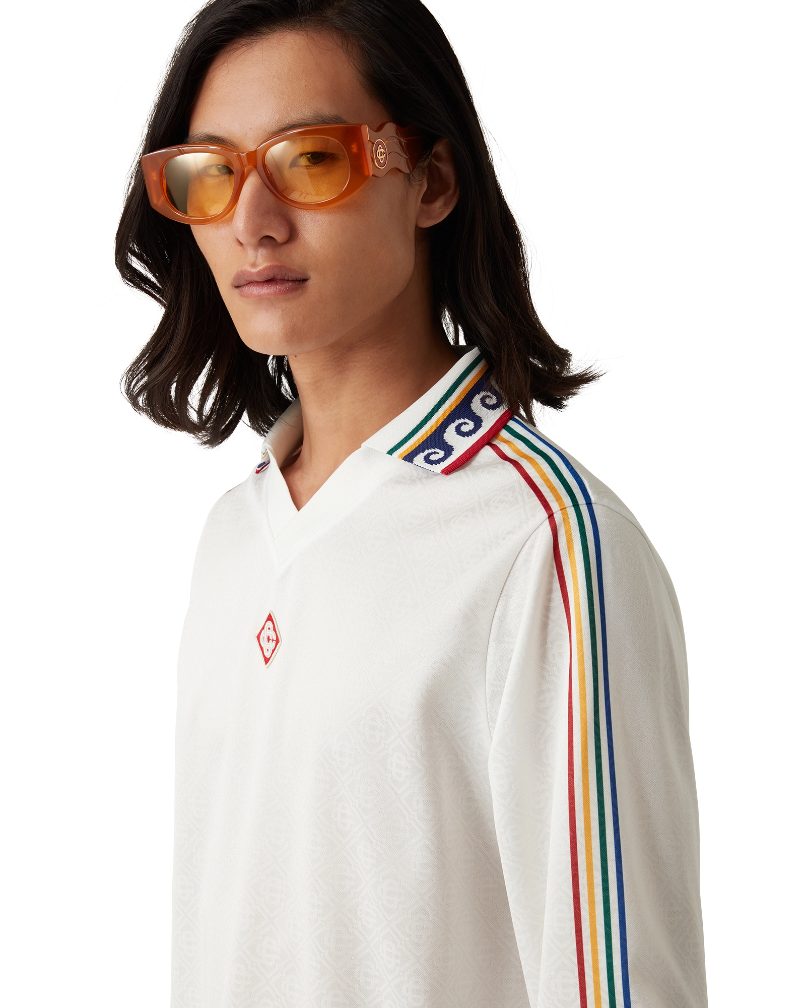 Jacquard Monogram Football Long Sleeve Shirt - Image 3
