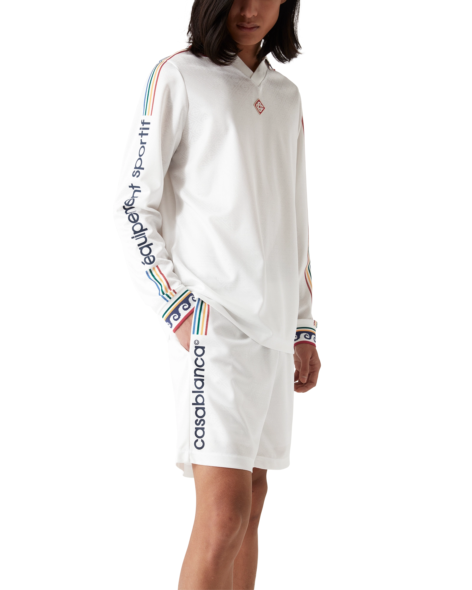 Jacquard Monogram Football Shorts - Image 5