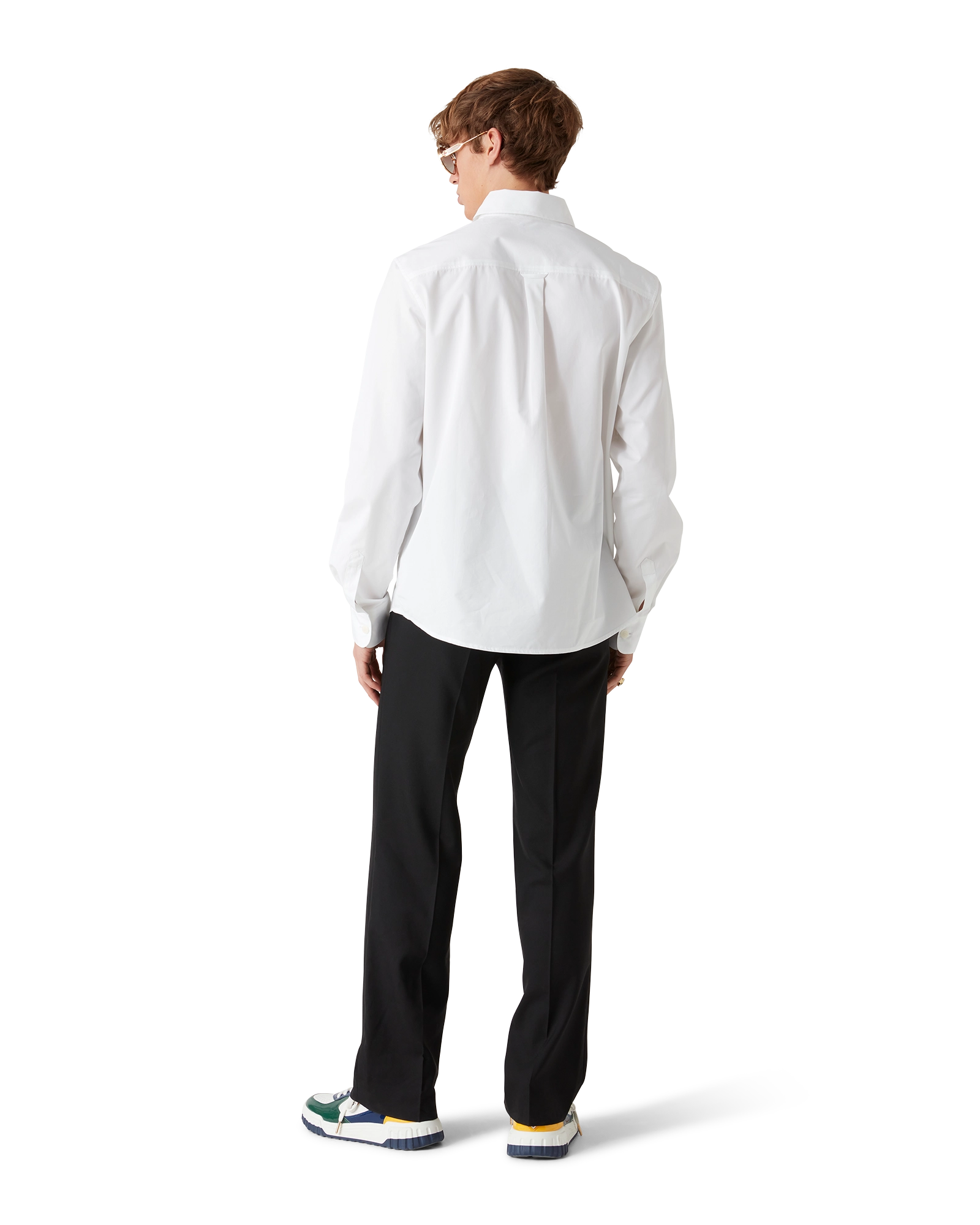 Embroidered Orange Oxford Shirt - Image 3