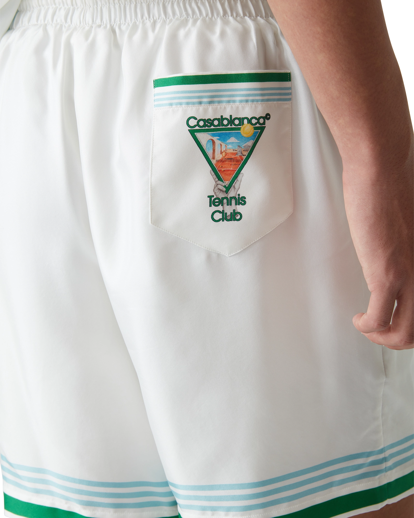 Metaphysical Tennis Icon Silk Shorts - Image 5