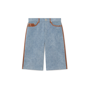 Monogram Jean Shorts