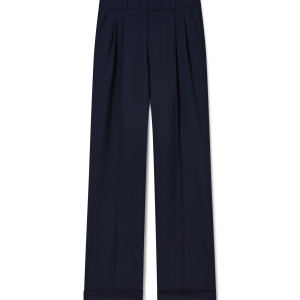 Wool Tailored Pleated Trousers