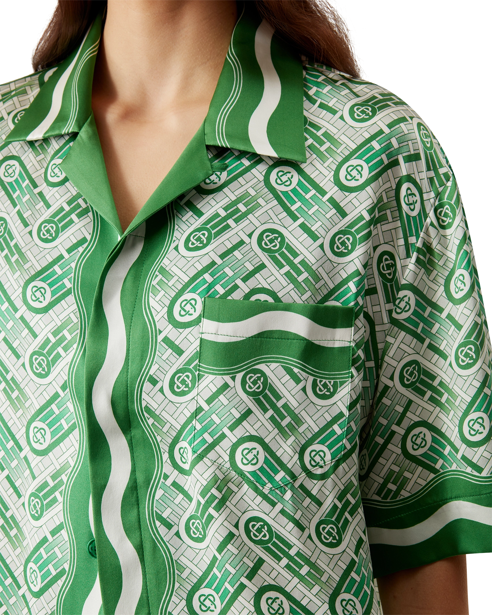 Ping Pong Short Sleeve Silk Shirt - Image 8