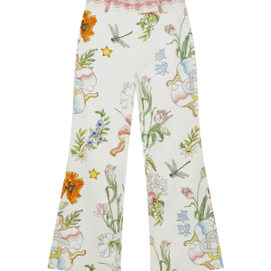 Denim Ping Pong Fleurie Jour Trousers