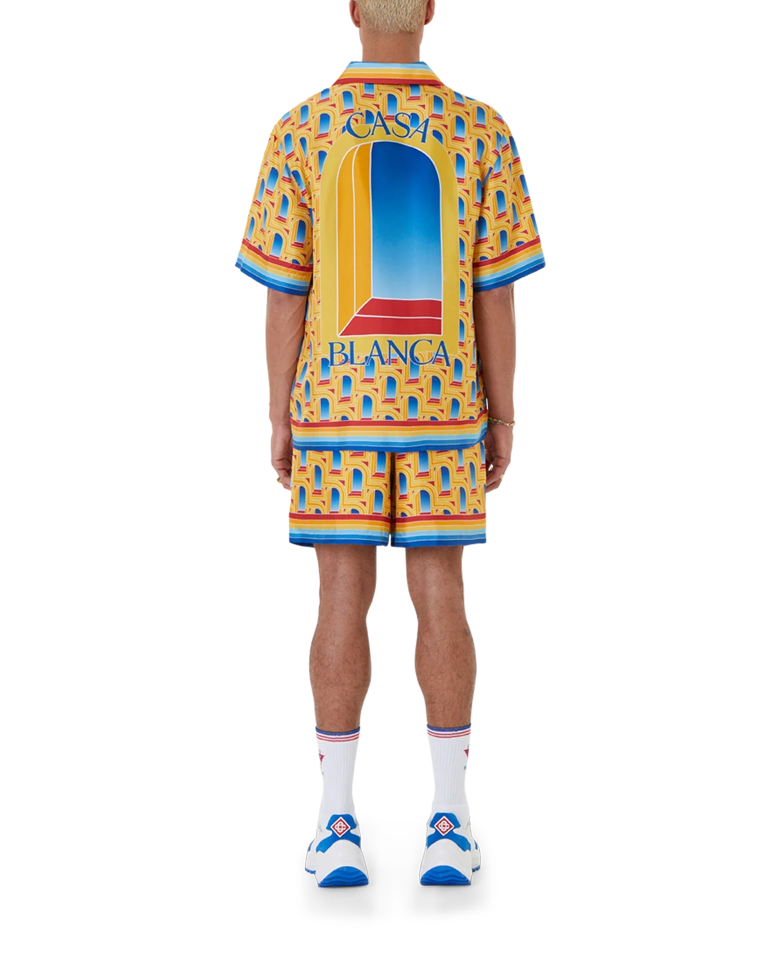 L'Arche De Jour Cuban Collar Silk Shirt - Image 2