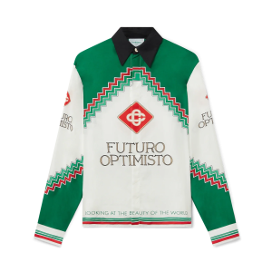 Futuro Optimisto Long Sleeve Silk Shirt