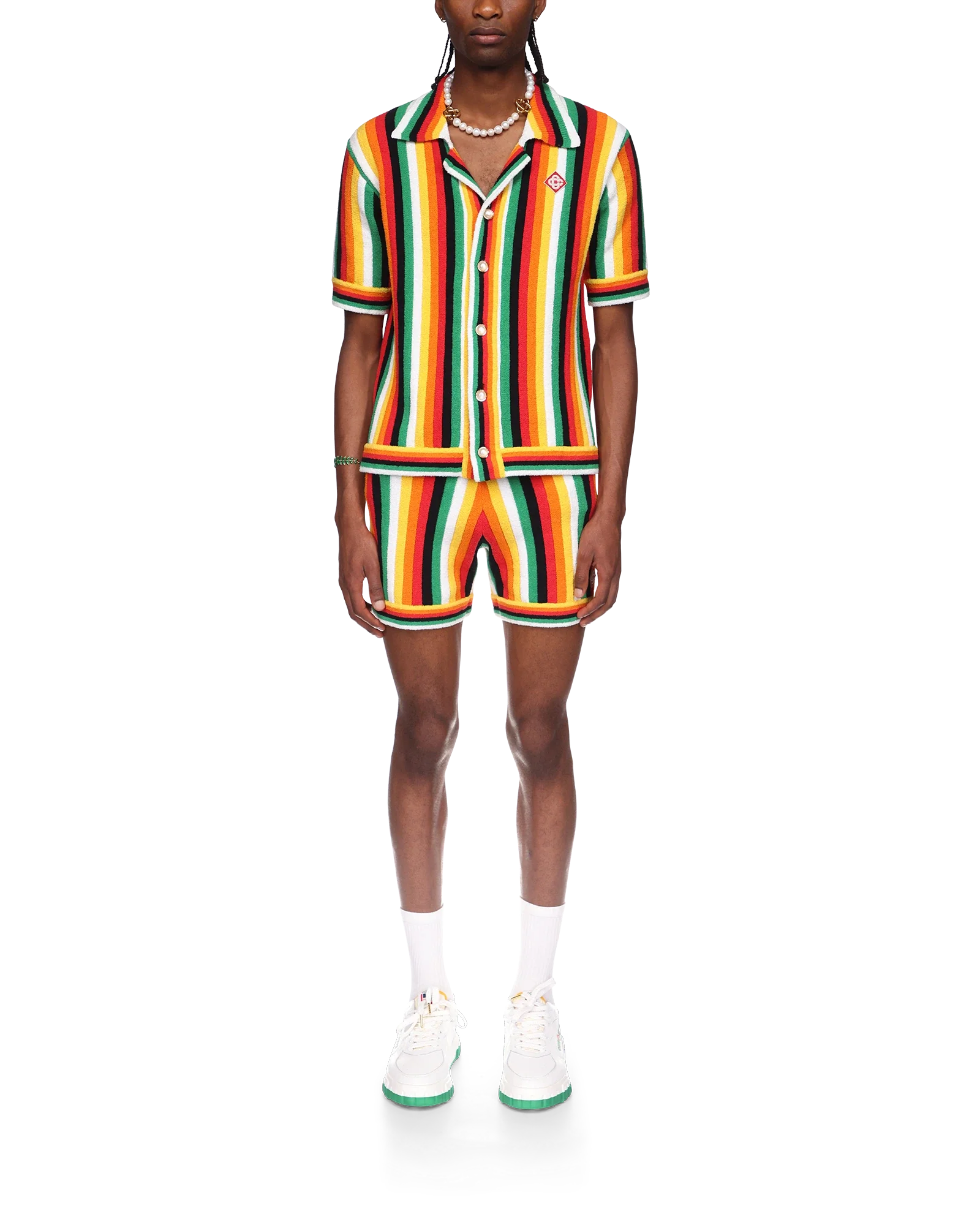 Striped Towelling Shirt - Image 2