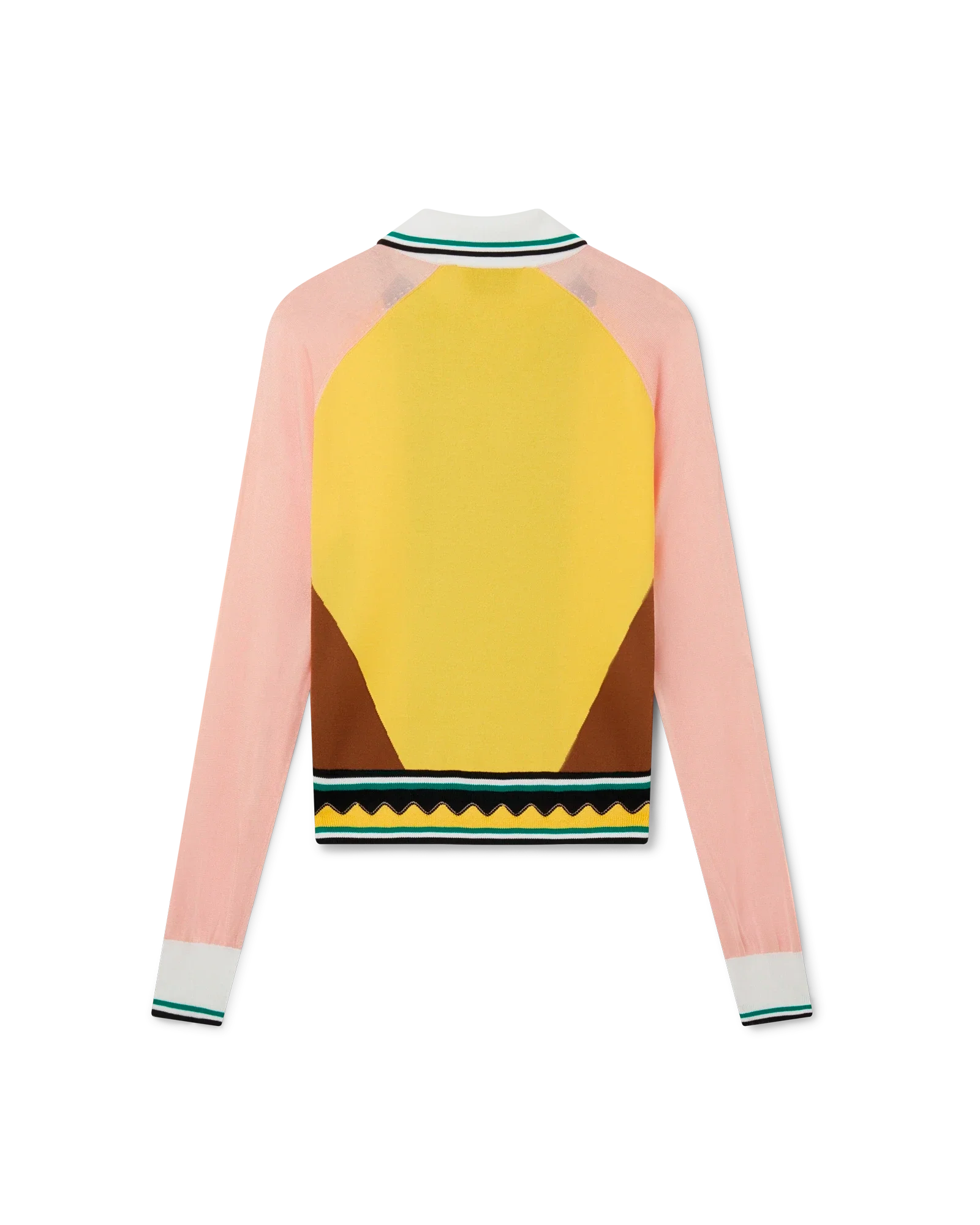 Graphic Panelled Polo Shirt - Image 2