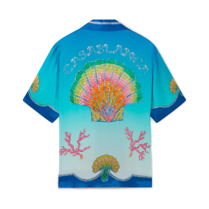 Coquillage Coloré Short Sleeve Silk Shirt