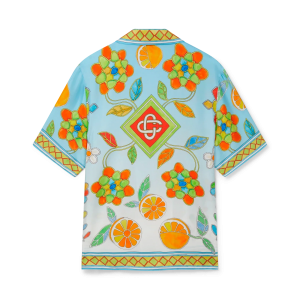 Yoruba Flowers Short Sleeve Silk Shirt