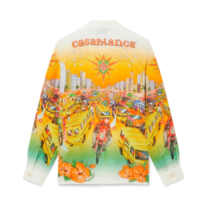 Traffic Long Sleeve Linen Shirt