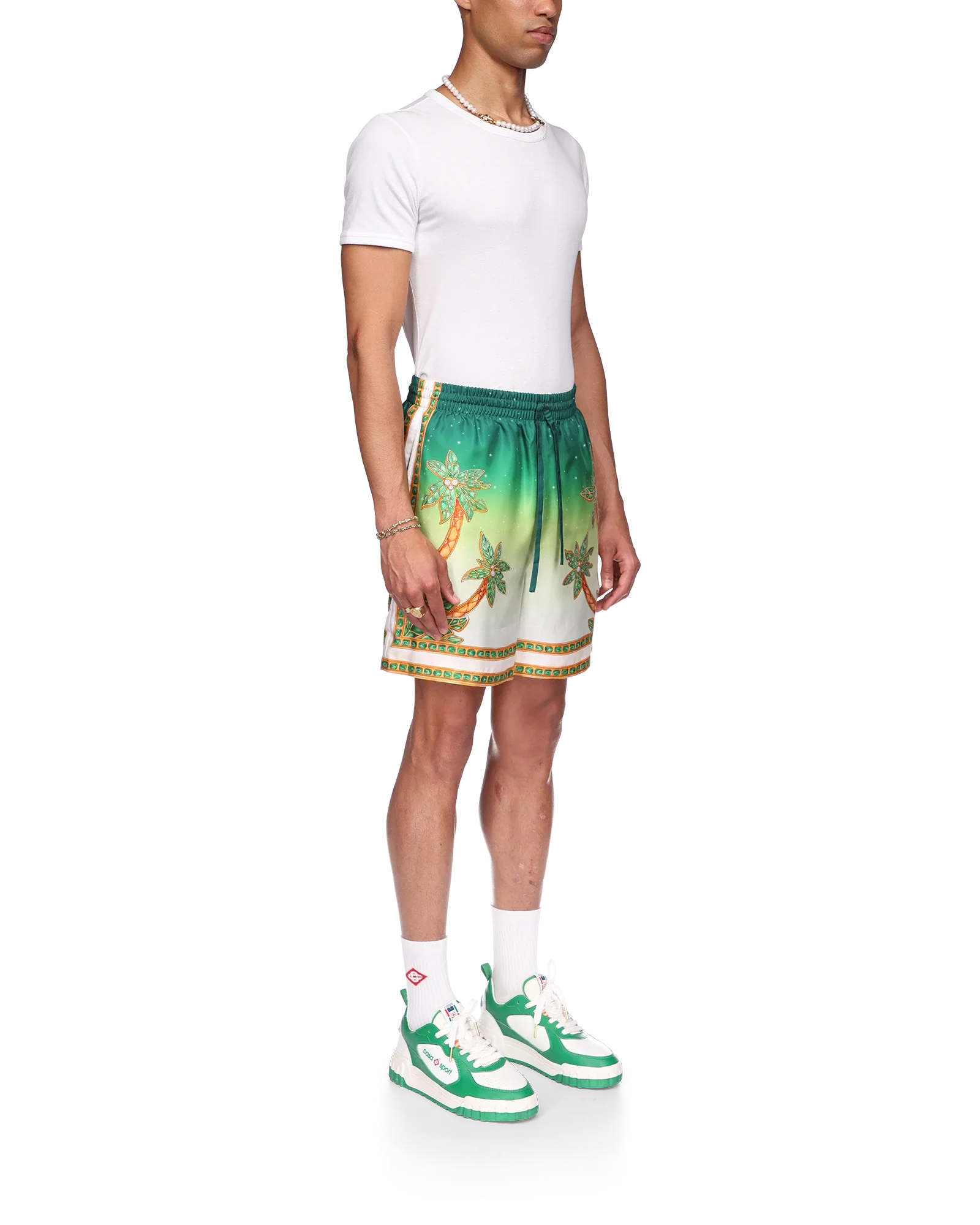 Joyaux D'Afrique Silk Shorts - Image 5