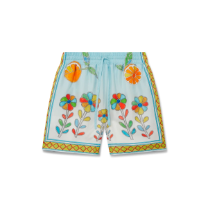 Yoruba Flowers Silk Shorts