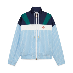 Pinstripe Laurel Track Jacket