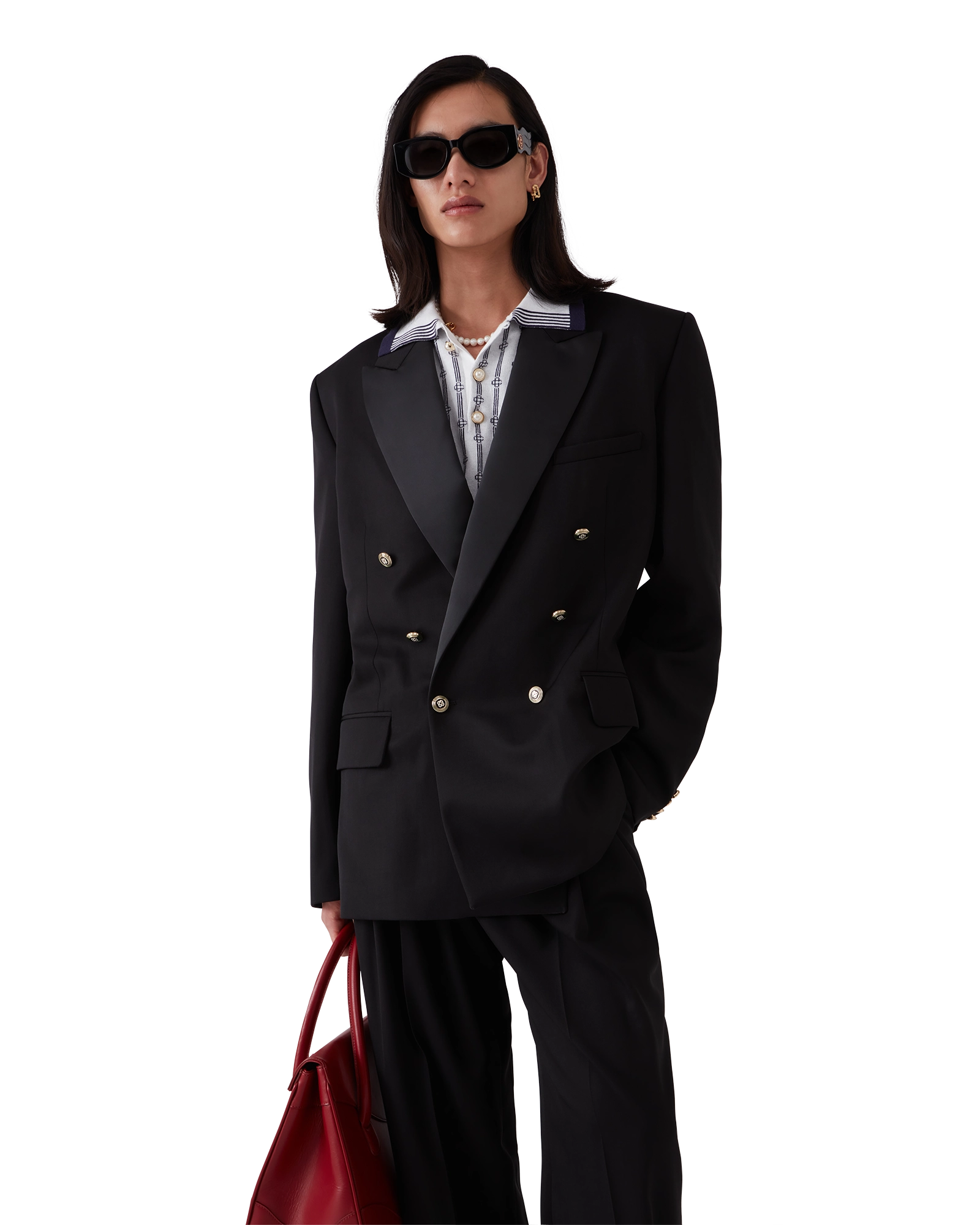Wool Double Breasted Blazer - Image 4