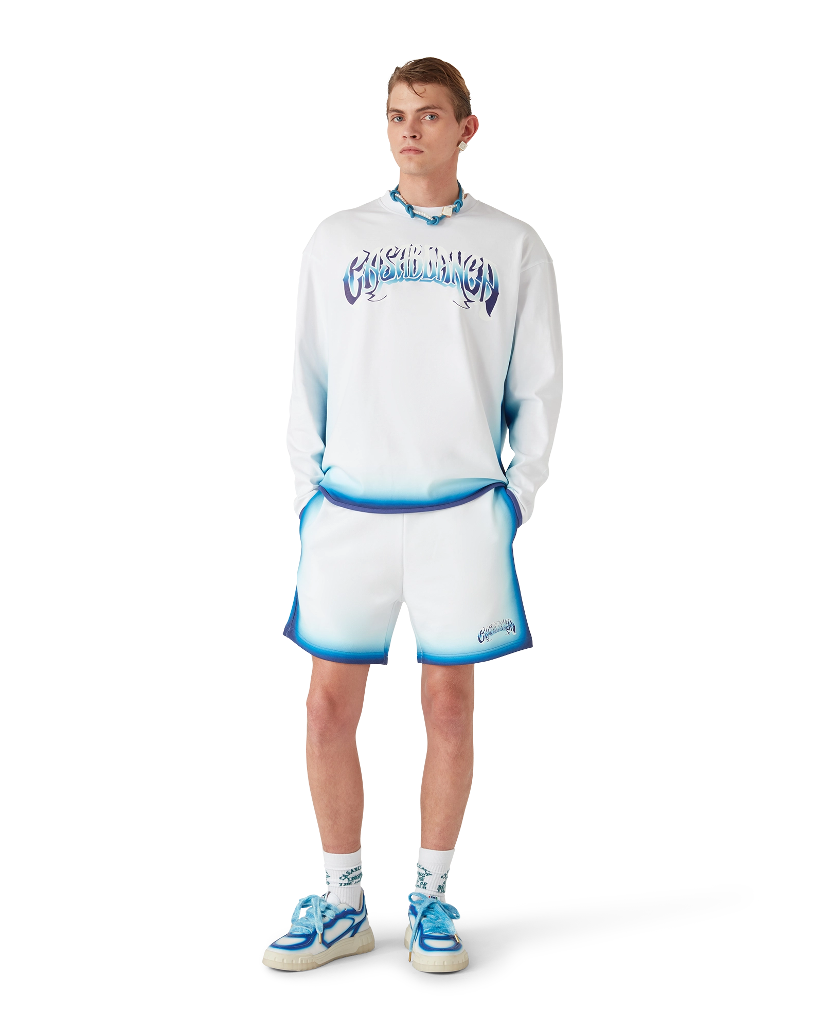 Blue Fade Long Sleeve T-Shirt - Image 2
