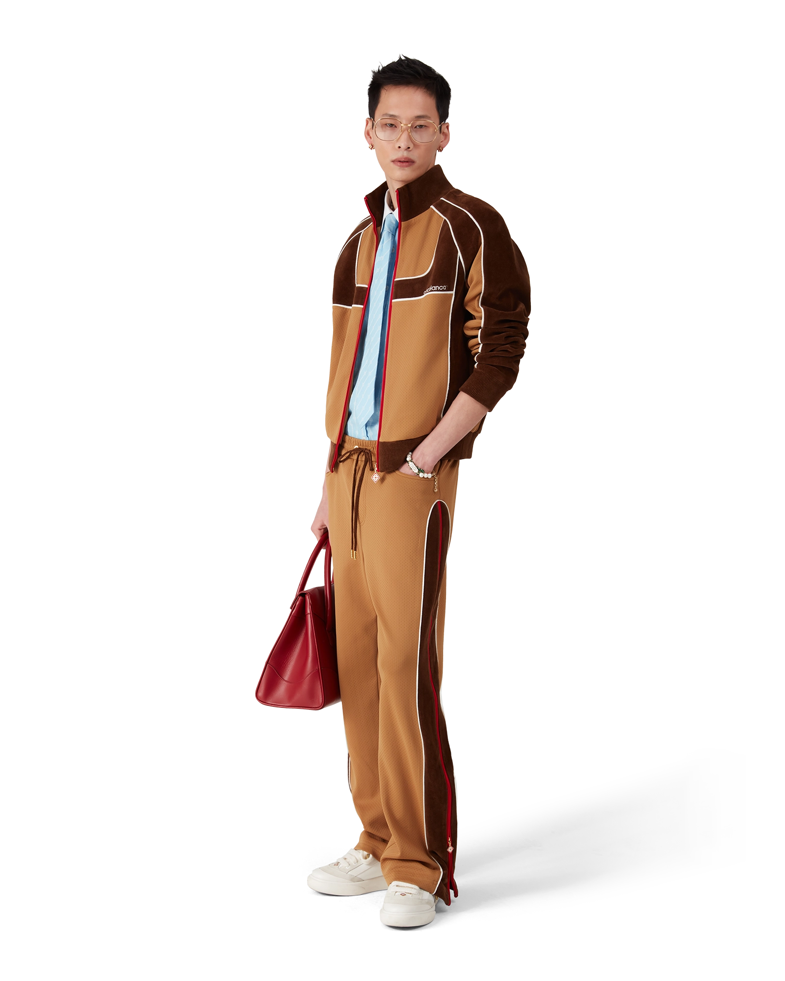 Chenille Panelled Track Pants - Image 2