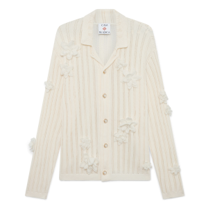 Flower Lace Knit Shirt