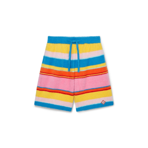 Fluffy Stripe Oversized Shorts