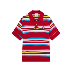 Stripe Oversized Polo Shirt