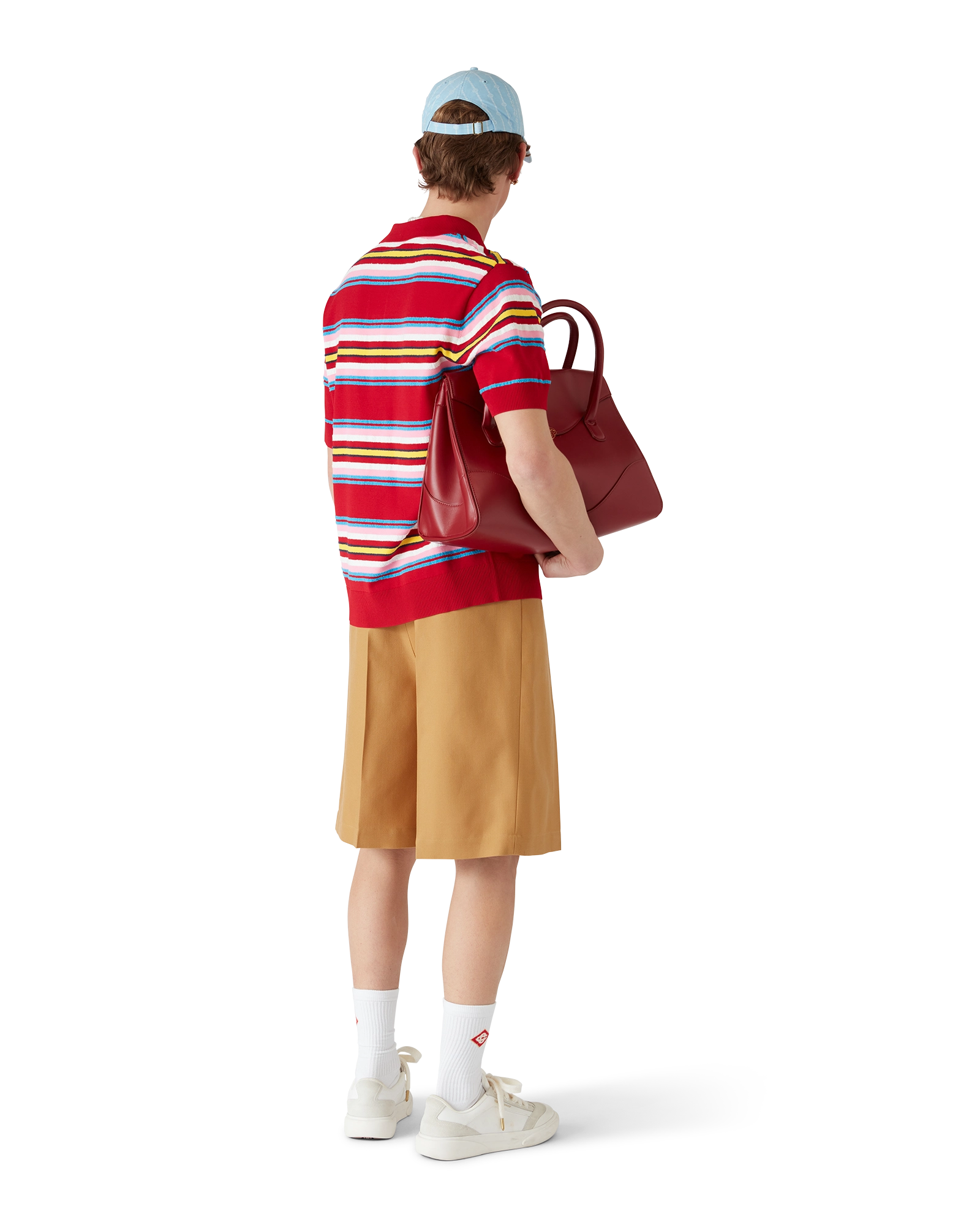 Stripe Oversized Polo Shirt - Image 5
