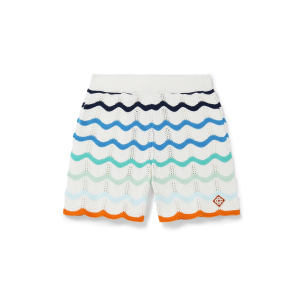 Gradient Wave Crochet Shorts