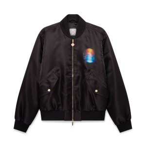 Organza Gradient Bomber Jacket